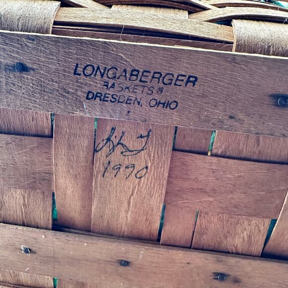 Longaberger 1990 Hostess Brown Remembrance Basket Liner Set Medium - Picture 5 of 9